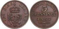 Preussen, Königreich 3 Pfennige Wilhelm I. (1861-1888) - Kursmünze (1861-1873) -