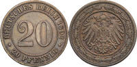 Kaiserreich 20 Pfennig Kursmünze (1890-1892) -