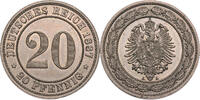 Kaiserreich 20 Pfennig Kursmünze (1887-1888) -