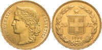 Schweiz 20 Franken Libertas - Kursmünze (1883-1896) -