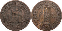 Französisch Indochina 1 Centime Kursmünze (1885-1894) -