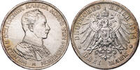 Kaiserreich, Preussen 3 Mark Wilhelm II. (1888-1918) - zum 25. Regierungsjubiläum -