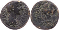 Hemiassarion 55 n. Chr. Phrygien Iulia, Nero, Magistrat Sergios Hephaistion, Büste / reitender Men ss/ss-, leicht dezentriert