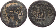 AEs 27 v.-14 n.Chr. Phrygien Sebaste, Augustus, Magistrat Sosthenes, Kopf / Zeus mit Adler und Szepter, R! s-ss/s