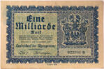 Rheinprovinz 1 Milliarde Mark Serienbanknote -