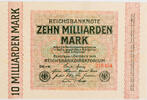 Berlin 10 Milliarden Mark Serienbanknote -