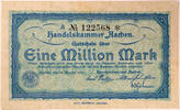 Aachen 1000000 Mark Gutschein über Eine Million Mark der Handelskammer -