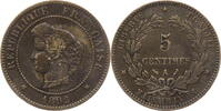 Frankreich, 3. Republik 5 Centimes Kursmünze -