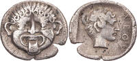 Hemidrachme 424-350 - Chr.  Makedonien Neapolis, Gorgoneion / Kopf eine ... 175,00 EUR + 7,00 EUR kargo