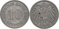 10 Pfennig 1896 A Kaiserreich Kursmünze (1890-1916) kl. Flecken, sonst st