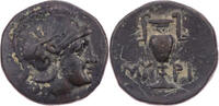 AE'ler 4.-3.  Jh.v.Chr.  Aiolis Myrina, Kopf der Athena / Amphora ss 60,00 EUR + 10,00 EUR kargo