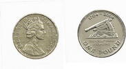 Gibraltar 1 Pfund Elisabeth II. (1952-2022) - 300 Jahre Gibraltar unter britischer Herrschaft -