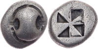 Drachme 525-480 v. Chr.  Böotien Theben, boiotischer Schild / windmühlen ... 480,00 EUR + 7,00 EUR kargo