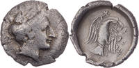 Drachme 338-308 / Chr.  Euböa Chalkis, Kopf der Nymphe Chalkis / Adler ... 80,00 EUR + 10,00 EUR kargo