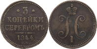 Russland, Zarenreich 3 Kopeken Nikolaus I. (1825-1855) -