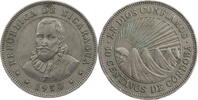 Nicaragua 50 Centavos Francisco Hernandez de Cordoba - Kursmünze (1939-1974) -