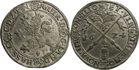 Hessen Zinnabschlag vom Reichstaler Landgraf Moritz (1592-1627) / Zinnabschlag vom Reichstaler 1624 / Löwe