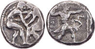 Stater 370-300 - Chr.  Pamphylien Aspendos, zwei Ringer einander gegenü ... 180,00 EUR + 7,00 EUR kargo