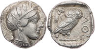 Tetradrachme 454-404 / Chr.  Attika Athen, Kopf der Athena / Eule vz 1400,00 EUR ücretsiz kargo