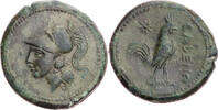 AE'ler 265-240 v. Chr.  Kampanien Cales, Kopf der Athena / Hahn ss, grüne ... 220,00 EUR + 7,00 EUR kargo