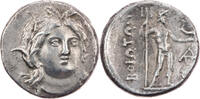 Drachme um 250 v. Chr.  Böotien, Koinon Koinon, Kopf der Kore / Poseidon ... 380,00 EUR + 7,00 EUR kargo