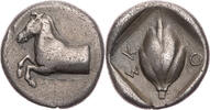 Drachme 5. Jh.  v. Chr.  Thessalien Skotussa, Pferdeprotome / keimendes K ... 580,00 EUR ücretsiz kargo