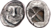 Obol 515-510 - Chr.  Attika Athen, Wappenmünzen Serie, Gorgoneion / qua ... 550,00 EUR ücretsiz kargo
