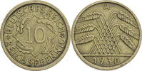 Weimarer Republik 10 Reichspfennig Kursmünze (1924-1936) -