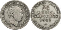 Lippe-Detmold, Fürstentum 2½ Silbergroschen Paul Alexander Leopold II. (1802-1851) - Kursmünze (1847) -