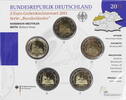 5 x 2 Euro 2011 ADFGJ Bundesrepublik Deutschland 2 Euro Länderserie - Nordrhein-Westfalen st