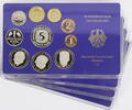 Bundesrepublik Deutschland 4 x 12,68 DM Kursmünzensatz (KMS) -