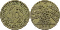 Weimarer Republik 10 Reichspfennig Kursmünze -