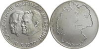 Bundesrepublik Deutschland Medaille Willy Brandt u. Willi Stoph - Das Deutsche Gespräch zu Erfurt am 19.3.1970 -