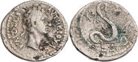 Ägypten Tetradrachme Alexandria, Nerva, Jahr 1, Kopf / Agathodaimon-Schlange, R! -