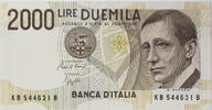 Italien 2000 Lire Banknote -