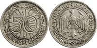 Weimarer Republik 50 Reichspfennige Kursmünze (1927-1938) -
