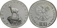 Polen, Volksrepublik 100 Zloty Umweltschutz - Gams - Probe/Proba -