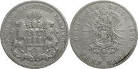 Kaiserreich, Hamburg 5 Mark Kursmünze (1875-1888) -