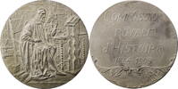 Medaille, versilbert 1909 Belgien, Brüssel Léopold - auf das 75. Jubiläum der K. Gesellschaft für Geschichtswissenschaften vz mattiert