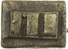 Ghana Goldstaubgewicht der Ashanti-Akan in geometrischer Form -