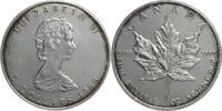 Kanada 5 Dollar Elisabeth II. (1952-2022) - Maple Leaf Kursmünze (1988-1989) -