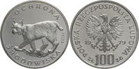 Polen, Volksrepublik 100 Zloty Umweltschutz - Luchs - Probe/Proba -