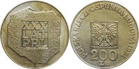 Polen, Volksrepublik 200 Zloty 30th Anniversary of People's Republic of Poland -