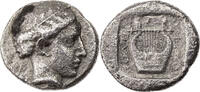 Drachme 440-400 / Chr.  Ionien Kolophon, Kopf des Apollon / Kithara ss, ... 200,00 EUR + 7,00 EUR kargo