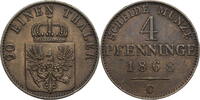 Preussen, Königreich 4 Pfenninge Wilhelm I. (1861-1888) - Kursmünze (1861-1871) -