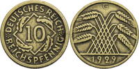 Weimarer Republik 10 Reichspfennig Kursmünze (1924-1936) -