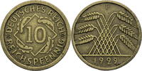Weimarer Republik 10 Reichspfennig Kursmünze (1924-1936) -