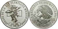 Mexiko 25 Pesos Olympische Spiele 1968 in Mexico - Ballspieler -