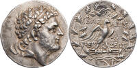 Makedonien, Königreich Tetradrachme Perseus, Kopf mit Diadem / Adler auf Blitzbündel, R! -