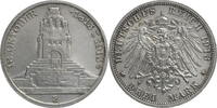 Kaiserreich, Sachsen 3 Mark Völkerschlachtdenkmal -